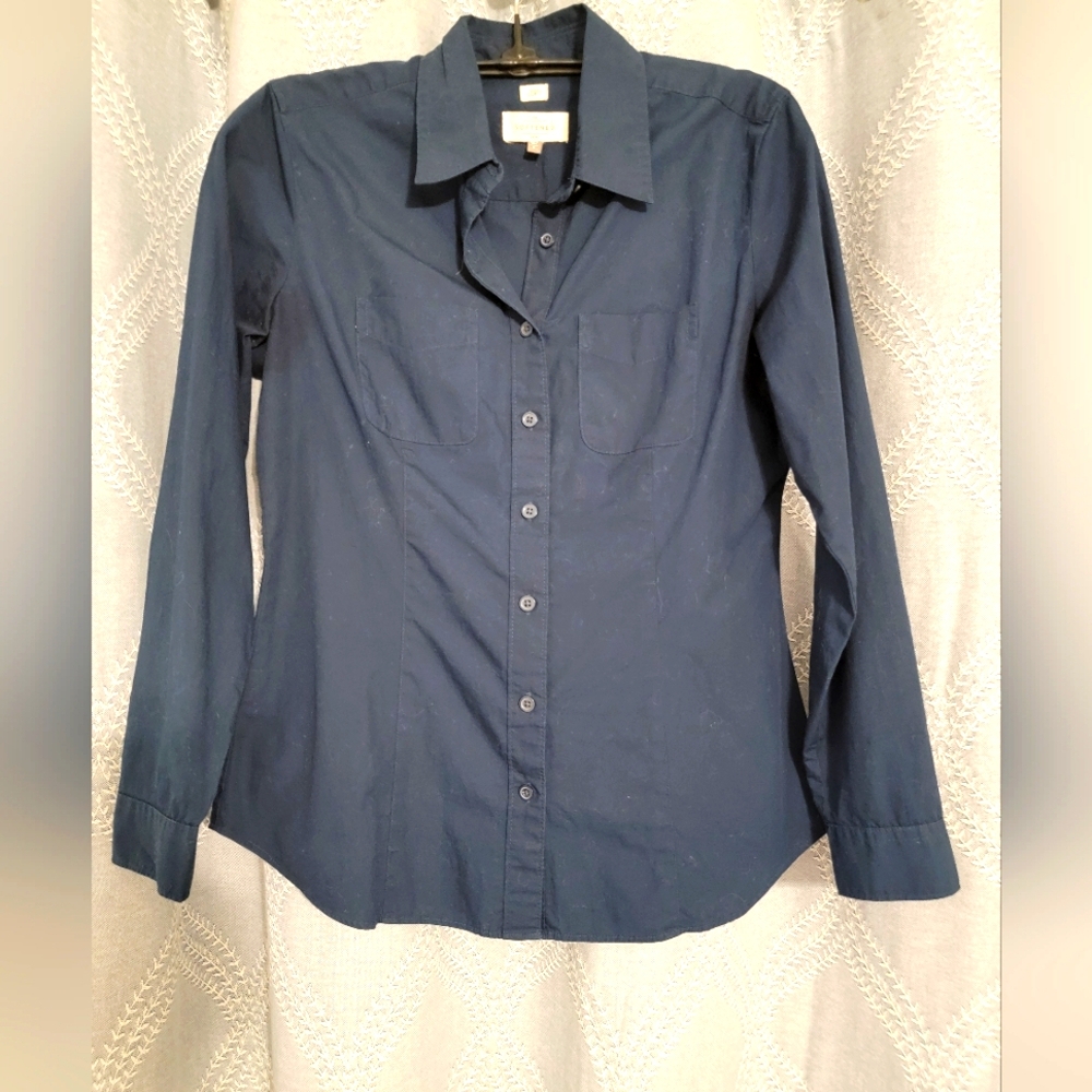 Ann Taylor Loft Small Petite Blue Top